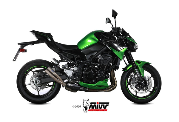 MIVV Double Gun Titanium Slip-On Exhaust (K.052.SDG) for 2020-2022 Kawasaki Z900