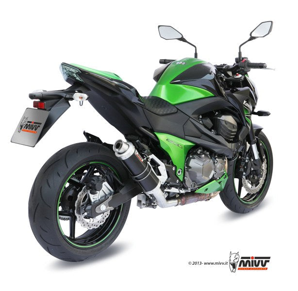 MIVV GP Black Slip-On Exhaust (K.032.LXB) for 2013-2016 Kawasaki Z800
