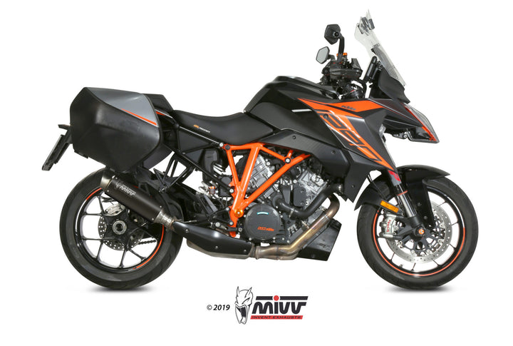MIVV GP Pro Black Slip-On Exhaust (KT.018.LXBP) for 2016-2022 KTM 1290 Super Duke GT