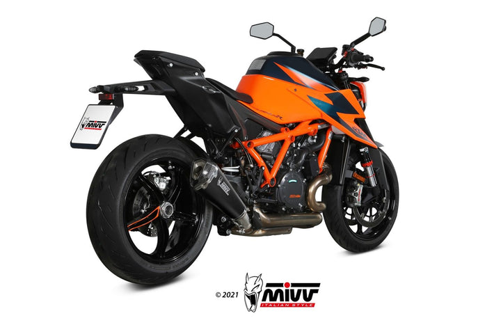 MIVV Delta Race Carbon Slip-On Exhaust (KT.026.LDRC) for 2020-2022 KTM 1290 Super Duke