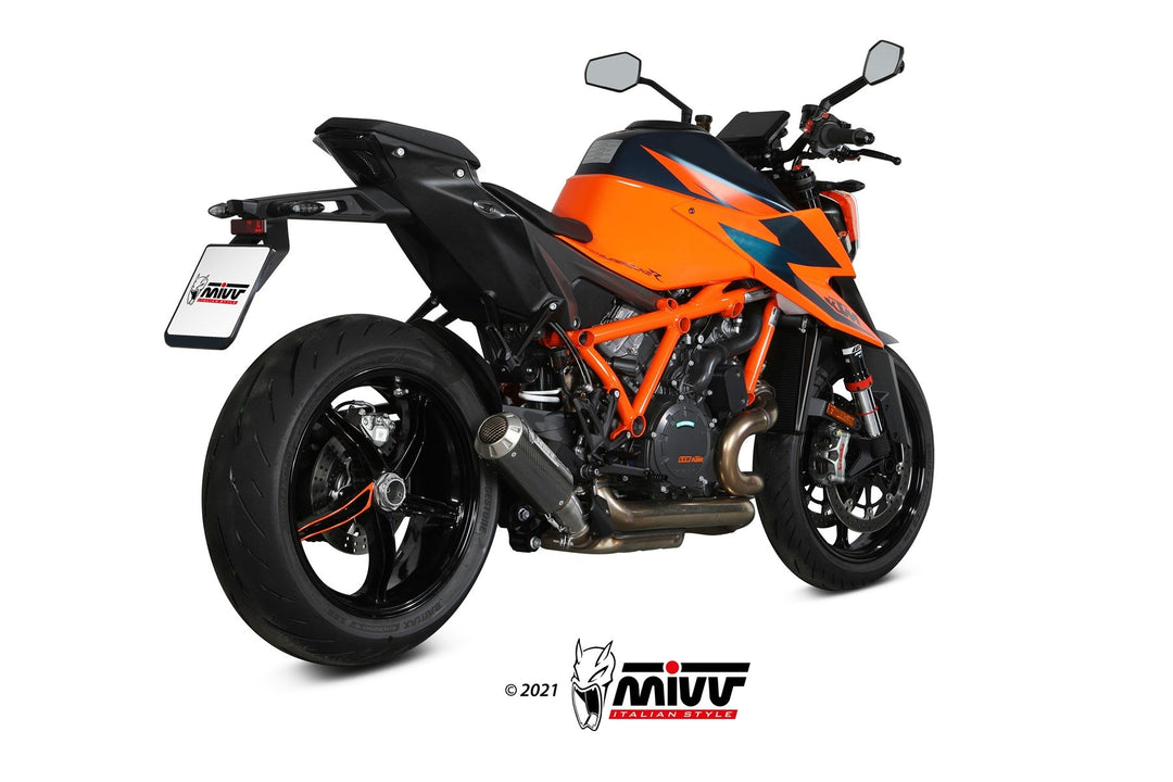 MIVV MK3 Carbon Slip-On Exhaust (KT.026.SM3C) for 2020-2022 KTM 1290 Super Duke