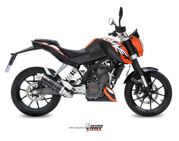 MIVV GP Black Full System Exhaust (KT.009.LXB) for 2011-2016 KTM 125/200 Duke