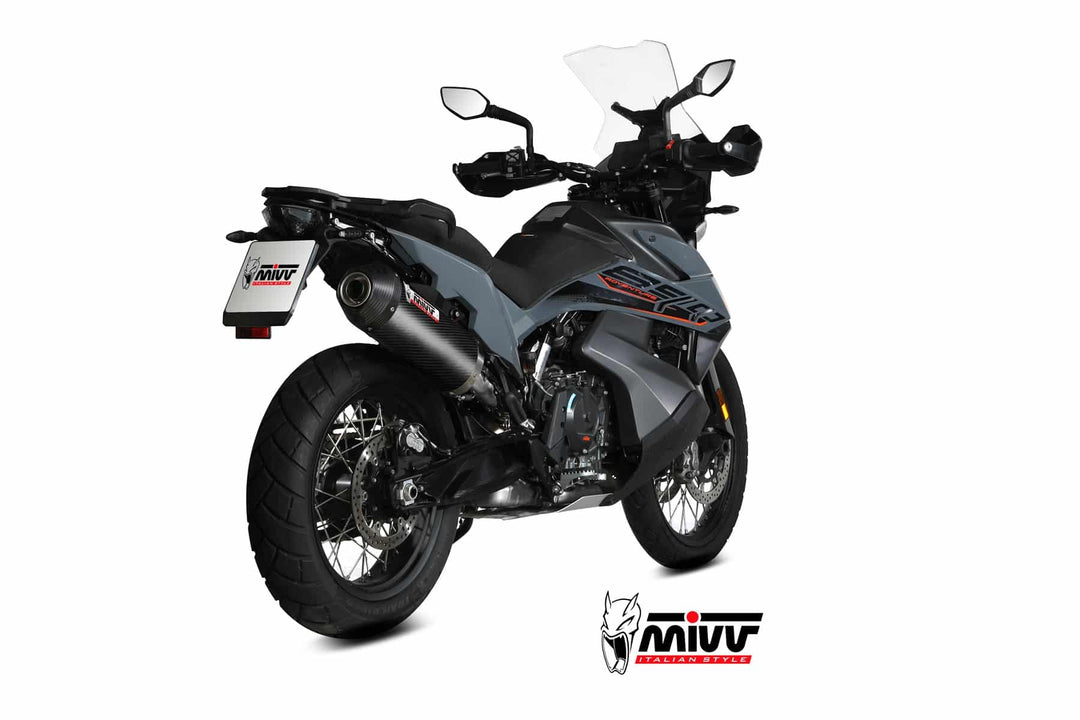 MIVV Oval Carbon Slip-On Exhaust with Carbon Cap (KT.021.LEC)