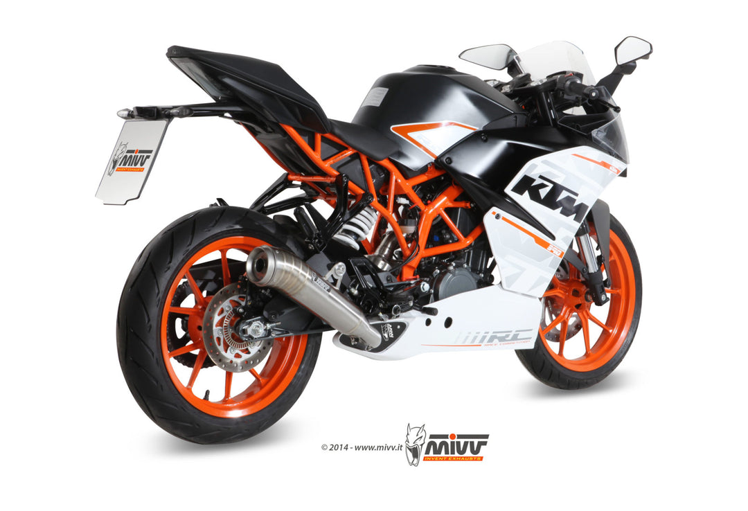 MIVV Ghibli Stainless Full System Exhaust (KT.015.LGX) for 2014-2016 KTM RC 390