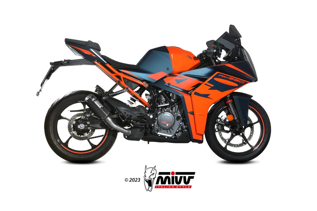 MIVV MK3 Carbon Slip-On Exhaust (KT.030.SM3C) for 2022-2023 KTM RC 390