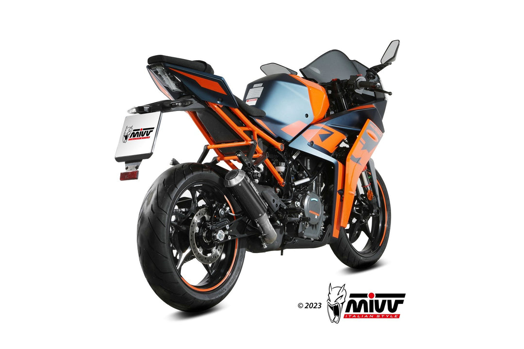 MIVV MK3 Carbon Slip-On Exhaust (KT.030.SM3C) for 2022-2023 KTM RC 390