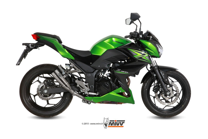 MIVV Double Gun Full Titanium Slip-On Exhaust (K.038.SDG) for 2013-2016 Kawasaki Ninja 300/Z300