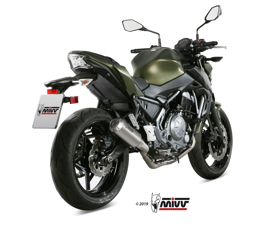 MIVV MK3 Stainless Full System Exhaust (K.044.SM3X) for 2017-2022 Kawasaki Ninja 650/Z650