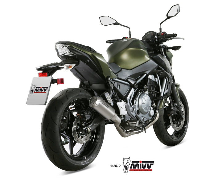 MIVV MK3 Stainless Full System Exhaust (K.044.SM3X) for 2017-2022 Kawasaki Ninja 650/Z650