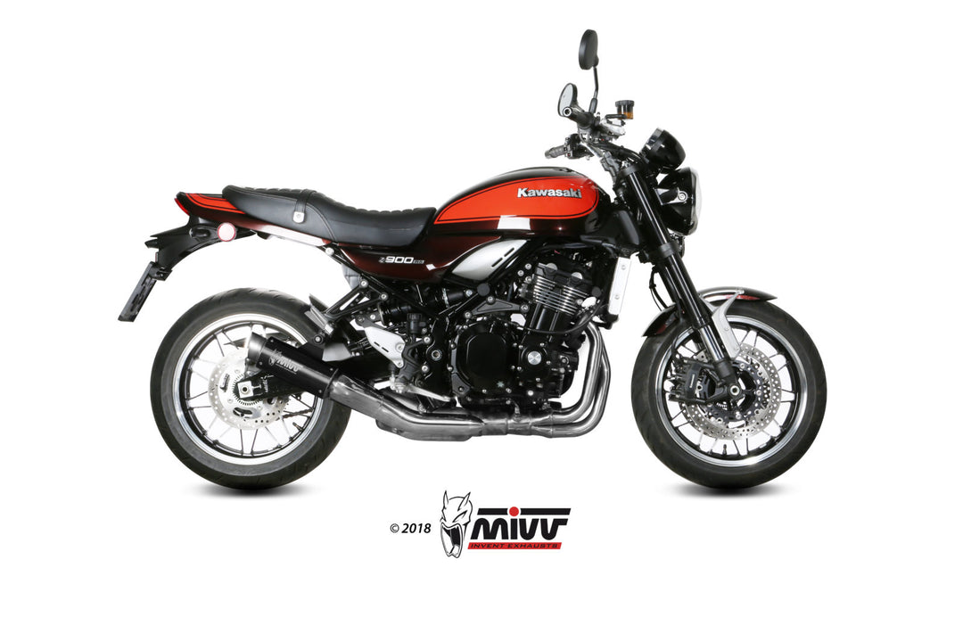 MIVV GP Pro Stainless Black Slip-On Exhaust (K.046.LXBP) for 2018-2023 Kawasaki Z900RS