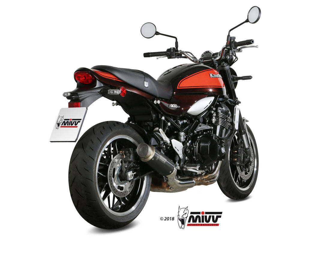 MIVV GP Pro Stainless Black Slip-On Exhaust (K.046.LXBP) for 2018-2023 Kawasaki Z900RS