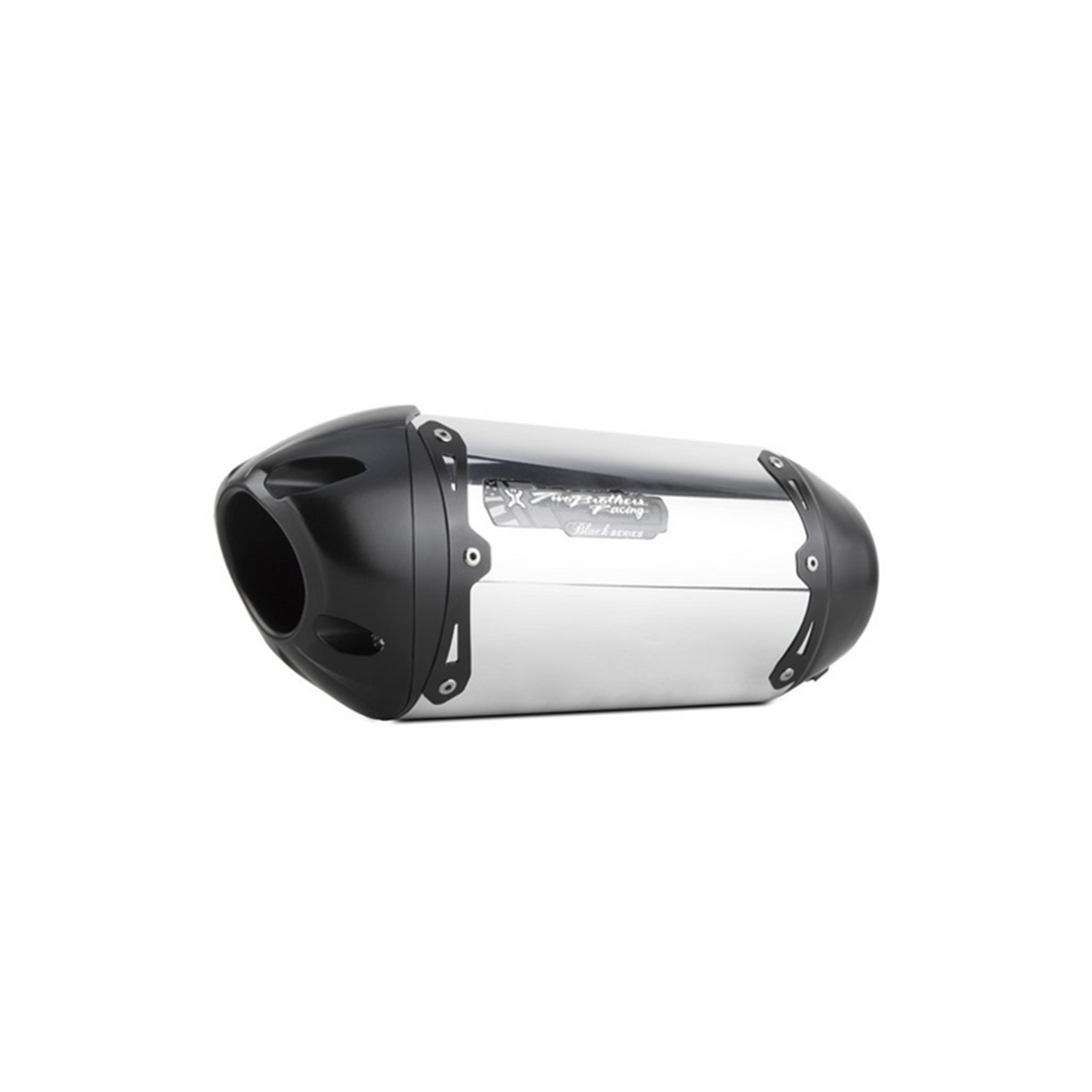 Two Brothers S1R Slip-On Exhaust (Aluminum Black) — Honda CBR500R (2016-2021) / Honda CB500F (2016-2018)