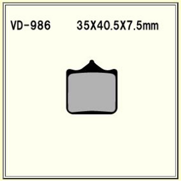 Vesrah Semi-Metallic Brake Pads — VD-986