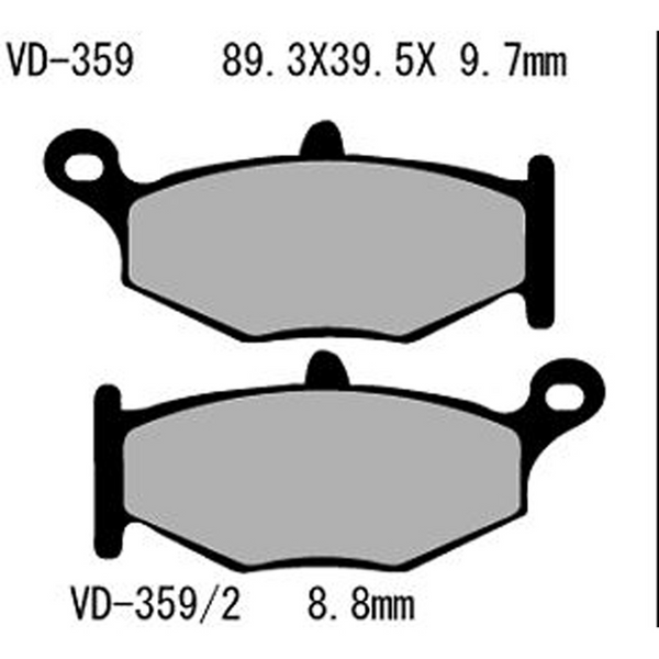 Vesrah Semi-Metallic Brake Pads — VD-359/2