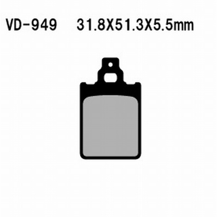 Vesrah Semi-Metallic Brake Pads — VD-949