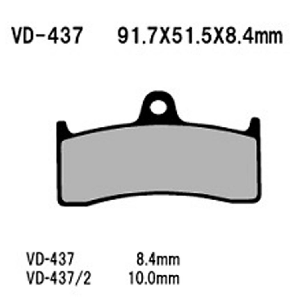 Vesrah RJL Race Sintered Brake Pads — VD-437RJL