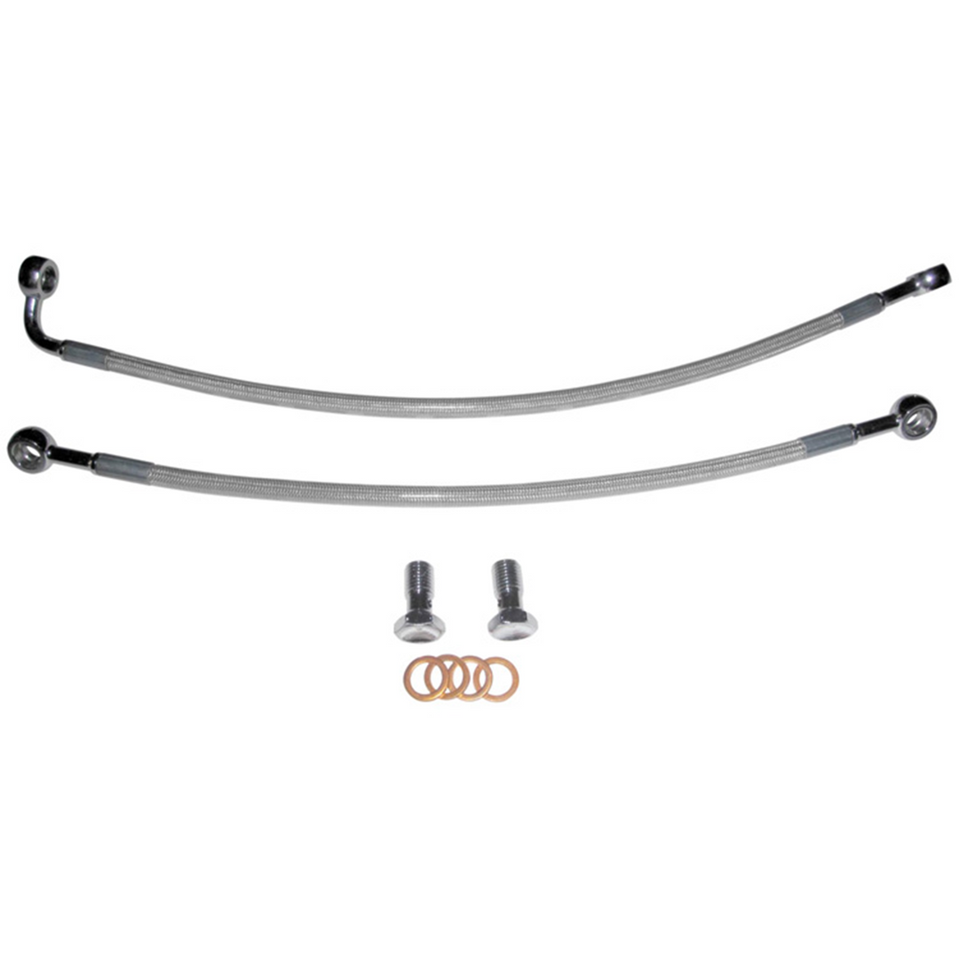 Goodridge Braided Dual Front Brake Line Kit — Yamaha