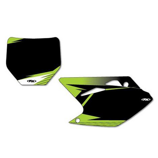 Factory Effex Number Plate Backgrounds — Kawasaki KX450F (2016-2017)
