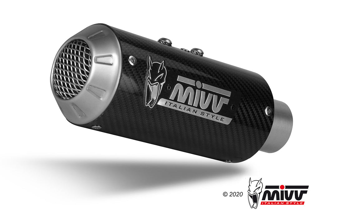 MIVV MK3 Carbon Full System Exhaust (Y.072.SM3C) for 2022 Yamaha YZF R7