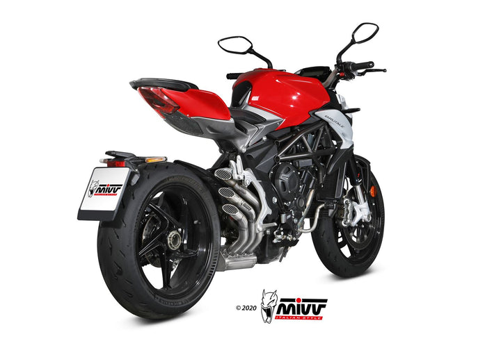 MIVV Speed Edge Stainless Slip-On Exhaust (V.003.LHX) for 2017-2020 MV Agusta Brutale 800 RR