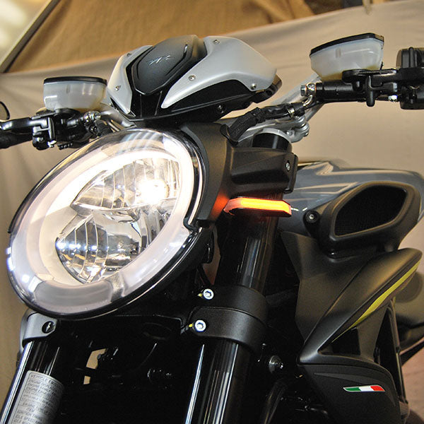 New Rage Cycles 19+ MV Agusta Dragster 800 Front Turn Signals — DRAG19-FB