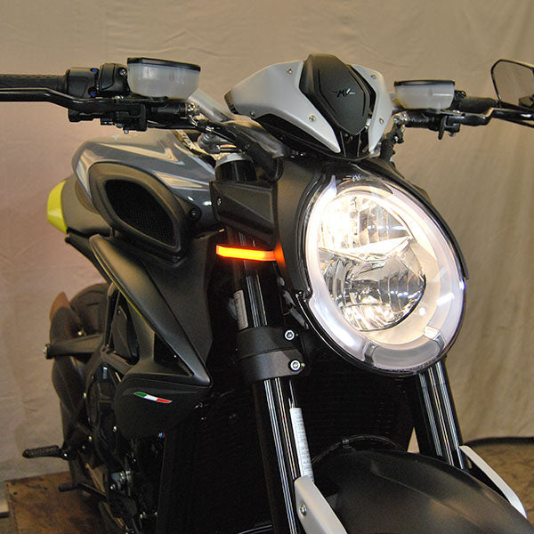New Rage Cycles 19+ MV Agusta Dragster 800 Front Turn Signals — DRAG19-FB