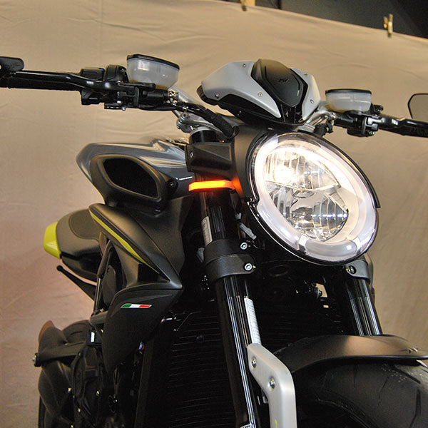 New Rage Cycles 19+ MV Agusta Dragster 800 Front Turn Signals — DRAG19-FB
