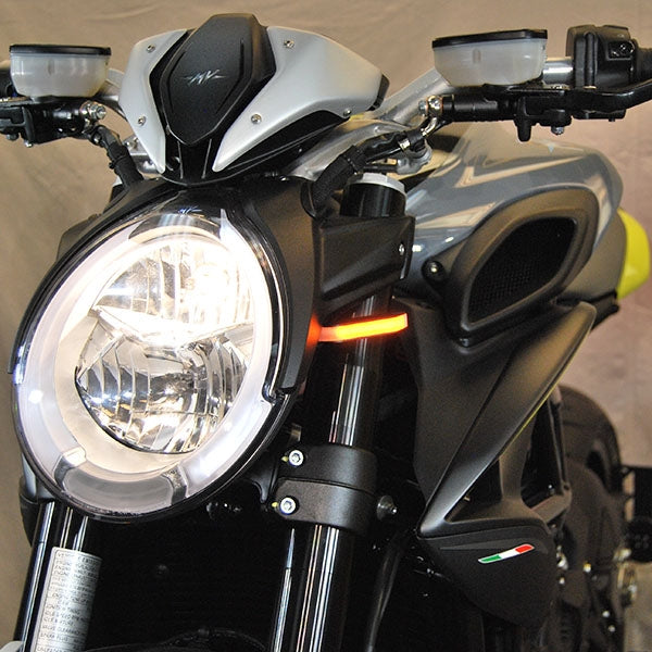 New Rage Cycles 19+ MV Agusta Dragster 800 Front Turn Signals — DRAG19-FB