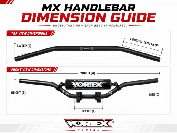 Vortex V3 Handlebar J Murph Flat Track 7/8in — Black (HB821K)