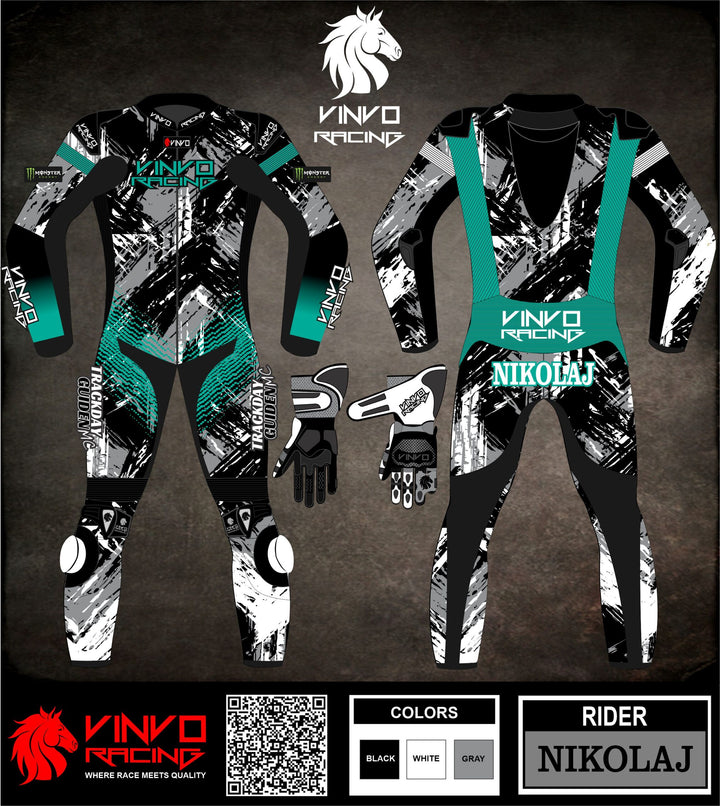 Custom Cowhide Leather Race Suit