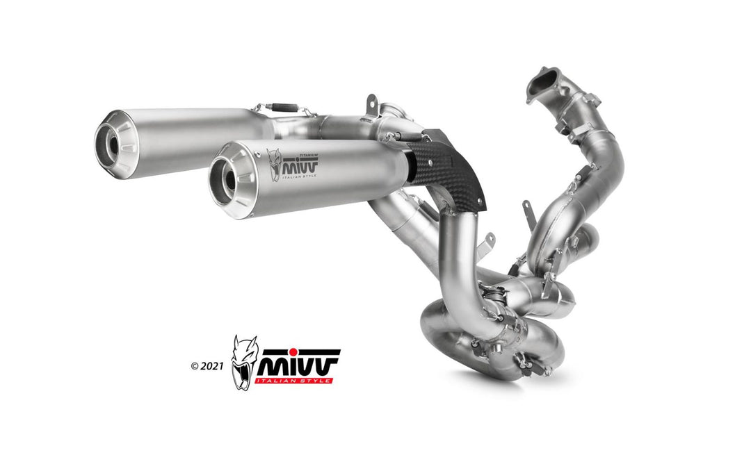 MIVV X-M1 Titanium Full System Exhaust (R.DU.0004.SC4T) for 2020-2023 Ducati Panigale V2
