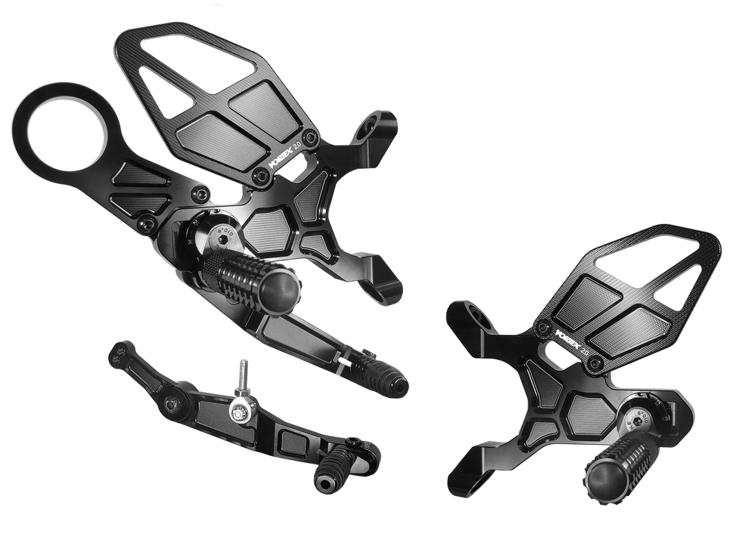 Vortex 21-22 BMW M1000RR,20-24 BMW S1000RR Rear Set — Black (RS186K)