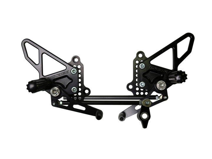 Vortex 07-08 Ducati 1098,08-09 1098R,07-09 1098S,09-11 1198 Adjustable Rearsets — Black (RS198K)