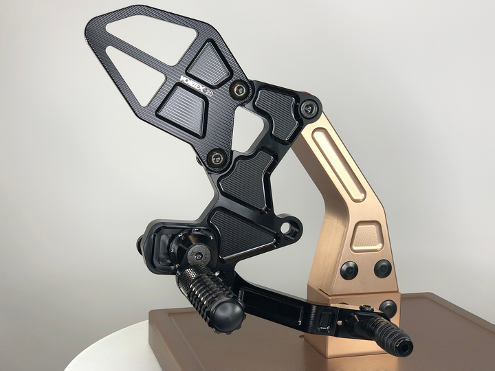 Vortex 18-24 Kawasaki EX400 Ninja 400 R Rear Set — Black (RS433K)