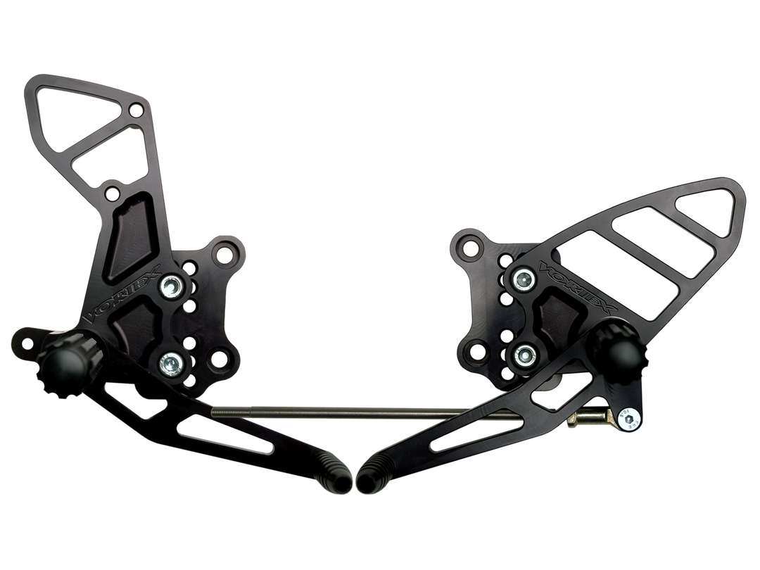Vortex 03-07 Suzuki SV1000 S,03-10 SV650 Adjustable Rearsets — Black (RS505K)