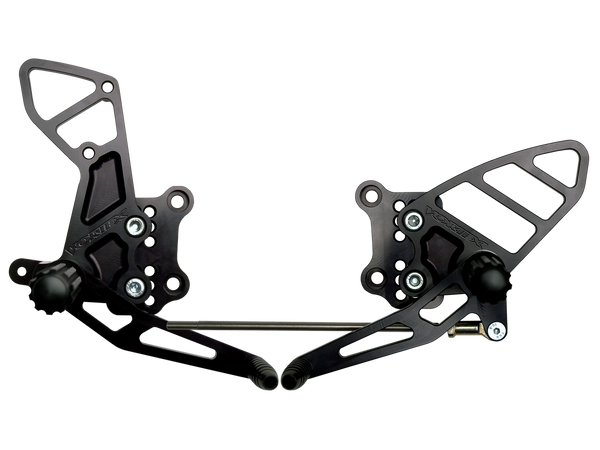 Vortex 03-07 Suzuki SV1000 S,03-10 SV650 Adjustable Rearsets — Black (RS505K)
