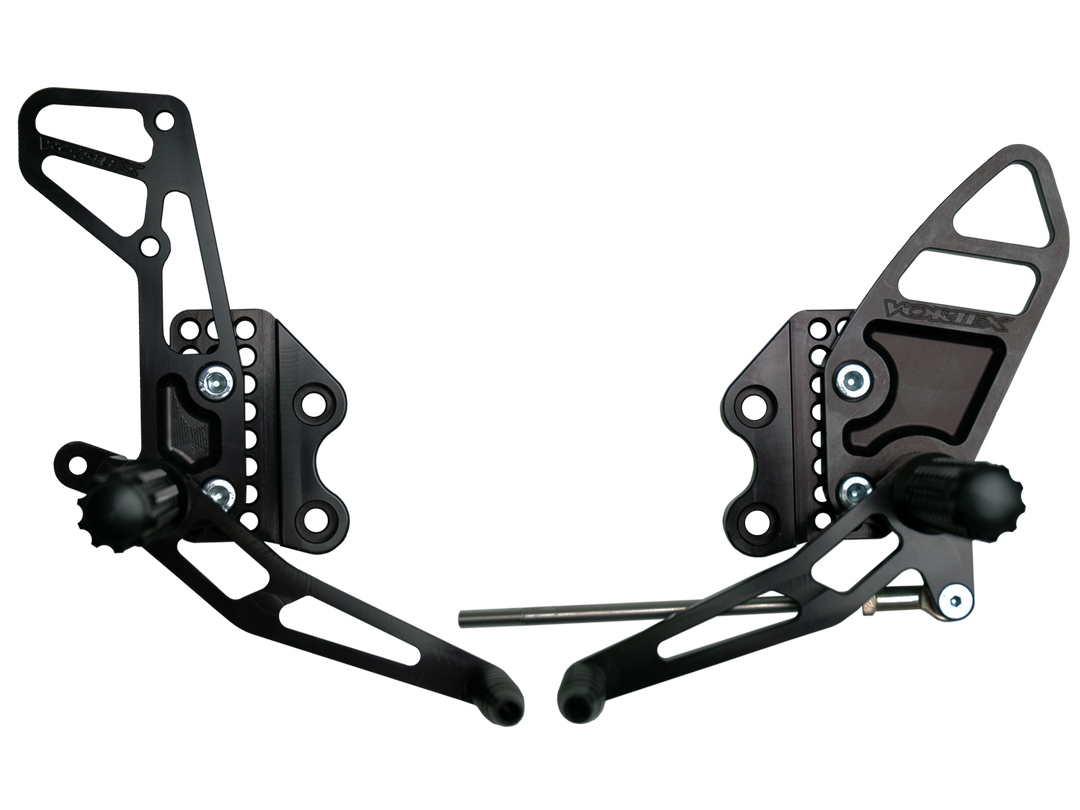 Vortex 05-06 Suzuki GSX-R1000 Adjustable Rearsets — Black (RS510K)