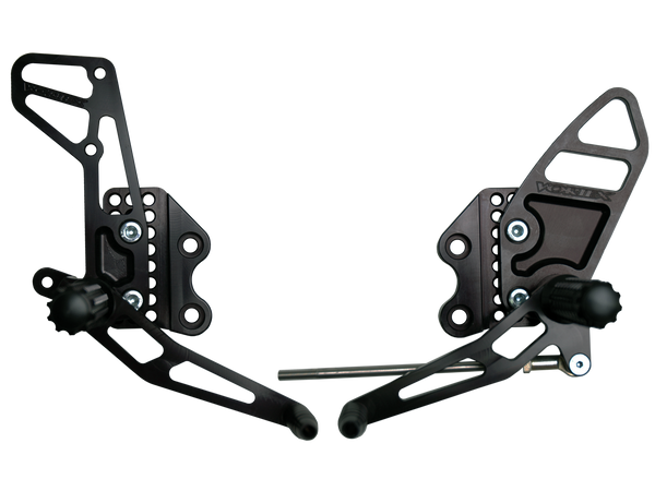 Vortex 05-06 Suzuki GSX-R1000 Adjustable Rearsets — Black (RS510K)
