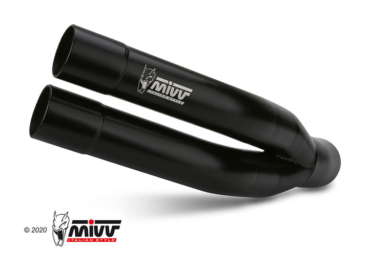 MIVV Double Gun Black Slip-On Exhaust (S.037.SDGB) for 2011-2016 Suzuki GSR750