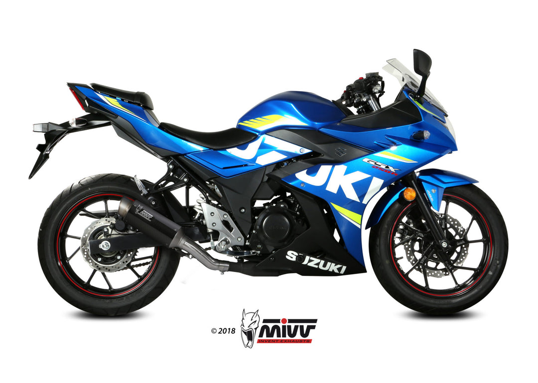 MIVV GPpro Carbon Slip-On Exhaust (S.054.L2P) for 2017-2020 Suzuki GSX250R
