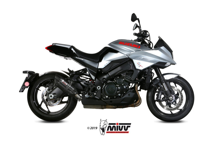 MIVV Suono Black Slip-On Exhaust (S.056.L9) for 2019-2022 Suzuki Katana