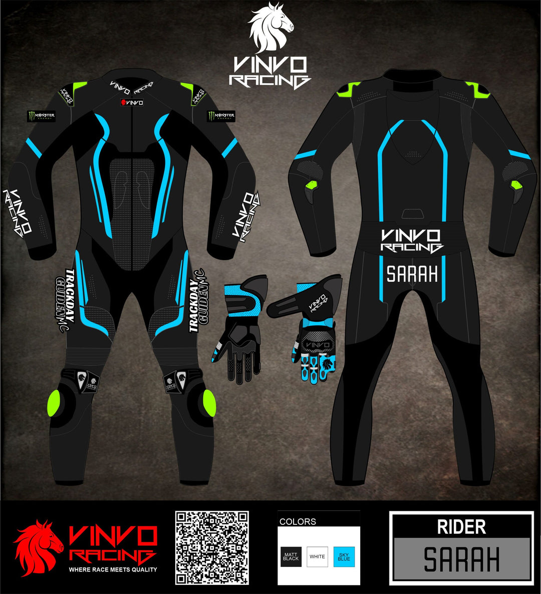Custom Cowhide Leather Race Suit