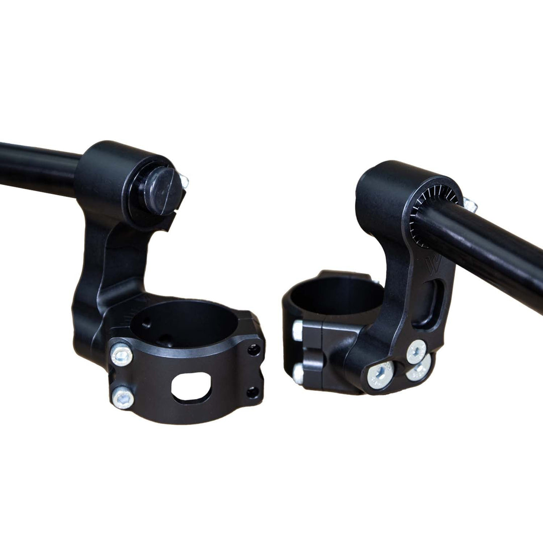 Woodcraft 75mm Rise Side Mount Adjustable Angle Clipon Risers (with 7/8" bars)