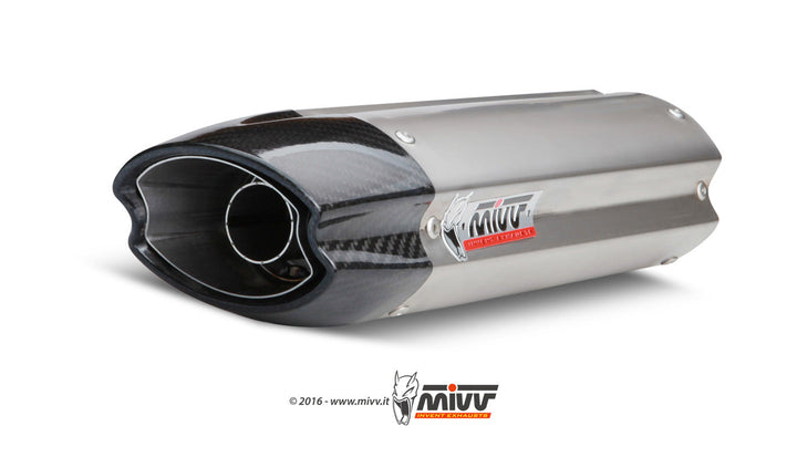 MIVV Suono Stainless Underseat Slip-On Exhaust (UK.019.L7) for 2007-2008 Kawasaki ZX-6R