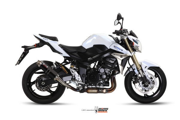 MIVV GP Black Slip-On Exhaust (S.037.LXB) for 2011-2016 Suzuki GSR750
