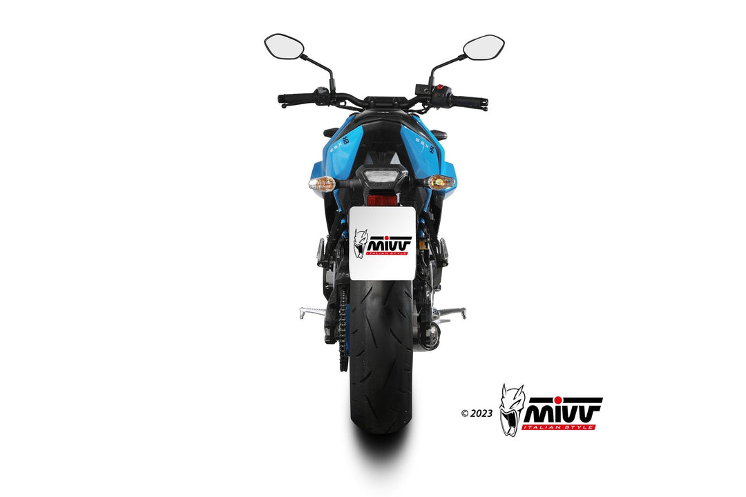 MIVV XM-5 Black Complete Exhaust (S.062.SC5B) for 2022-2024 Suzuki GSX-8S/R