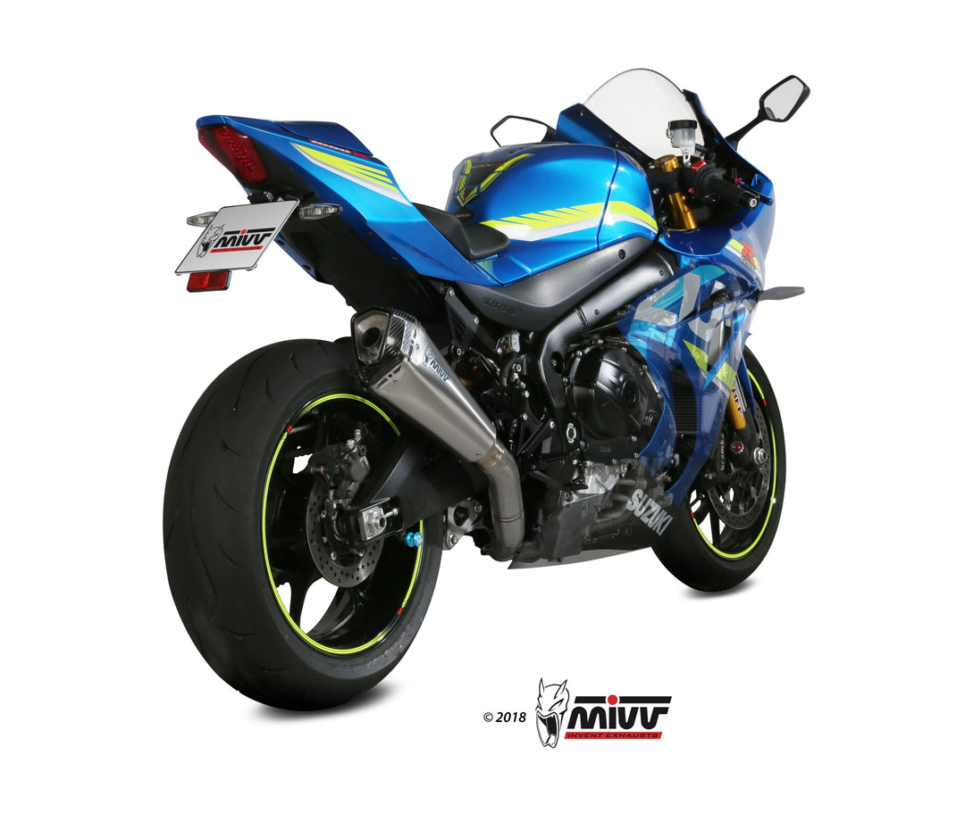 MIVV Delta Race Stainless Full System Exhaust (X.SU.0003.SDRX) for 2017-2020 Suzuki GSX-R 1000