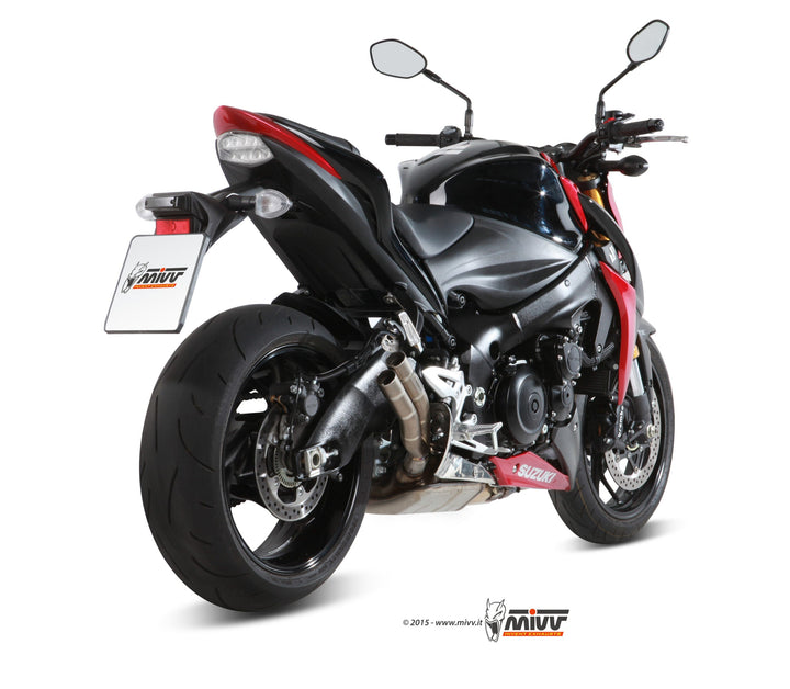 MIVV Double Gun Titanium Slip-On Exhaust (S.044.LDG) for 2015-2020 Suzuki GSX-S 1000