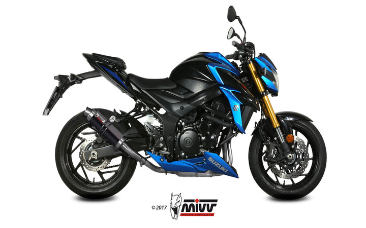 MIVV GP Black Slip-On Exhaust (S.048.LXB) for 2017-2020 Suzuki GSX-S 750