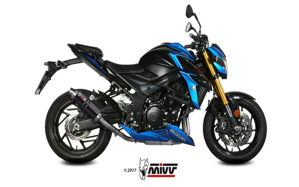 MIVV GP Black Slip-On Exhaust (S.048.LXB) for 2017-2020 Suzuki GSX-S 750